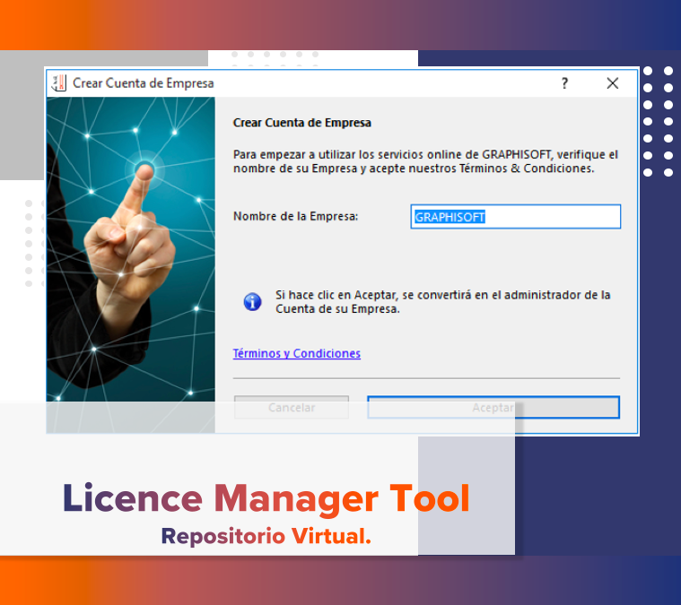 Repositorio virtual de licencias.